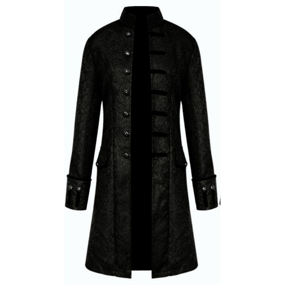 Victorian Male Trench Coat - Black / S - Steampunk Coat