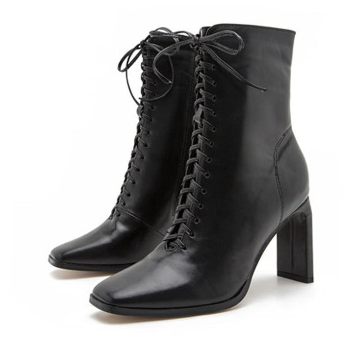 Victorian Witch Boots - Black / 4 - Steampunk Boot